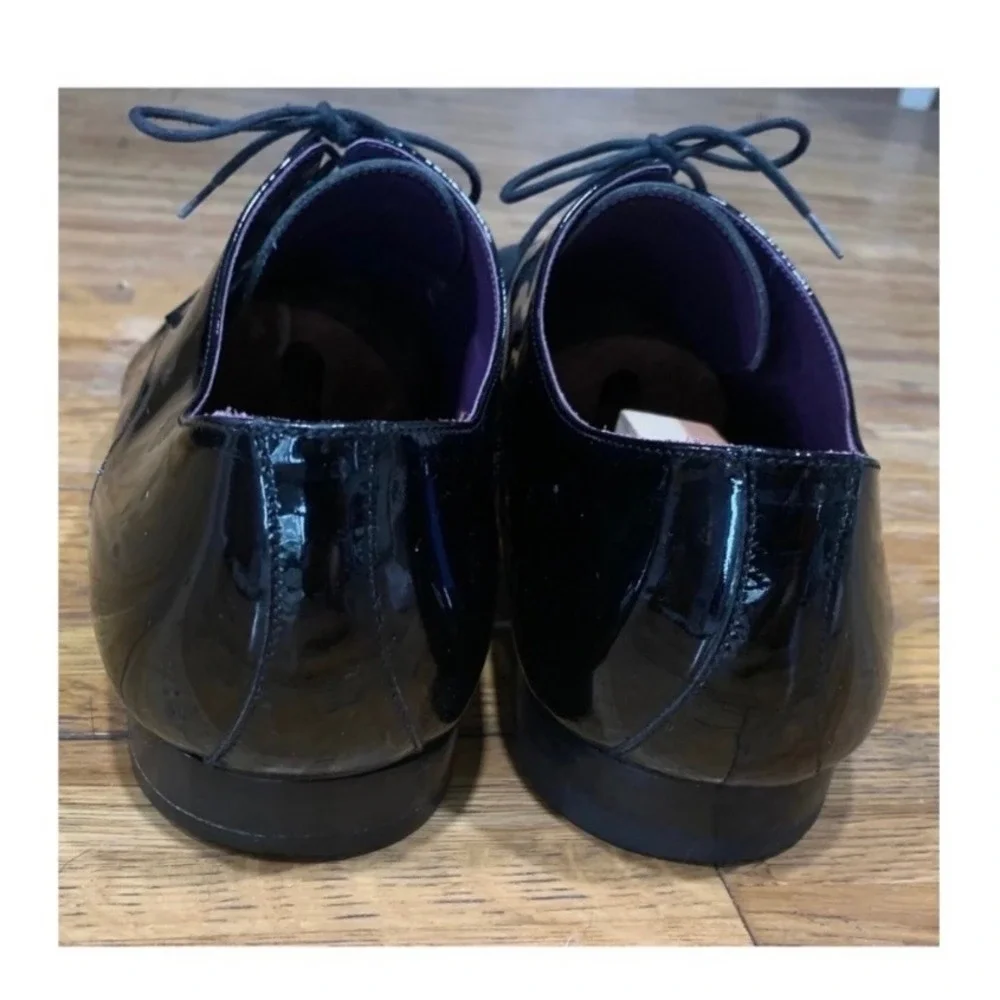 To Boot New York Adam Derrick Black Patent Leather Oxford Dress Shoes Mens 12
